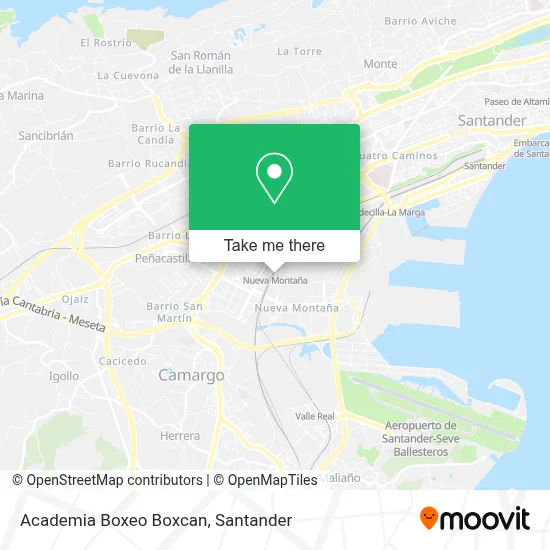 Academia Boxeo Boxcan map