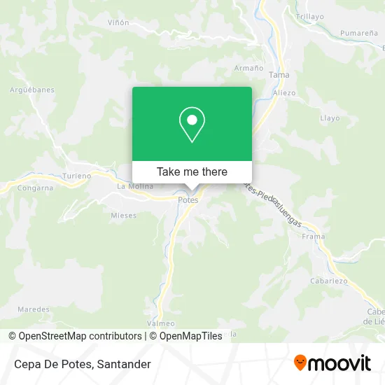 Cepa De Potes map