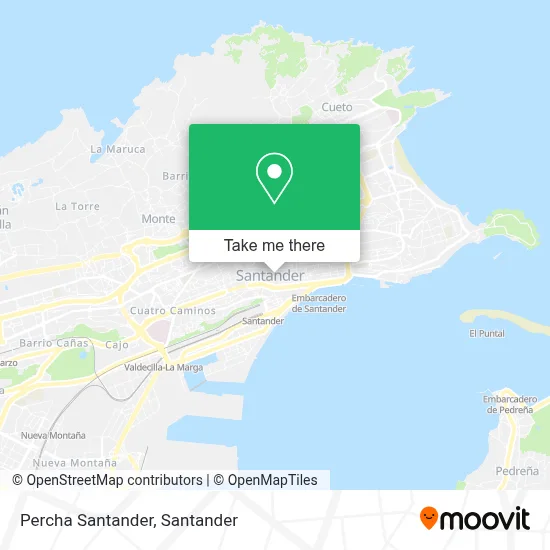 Percha Santander map