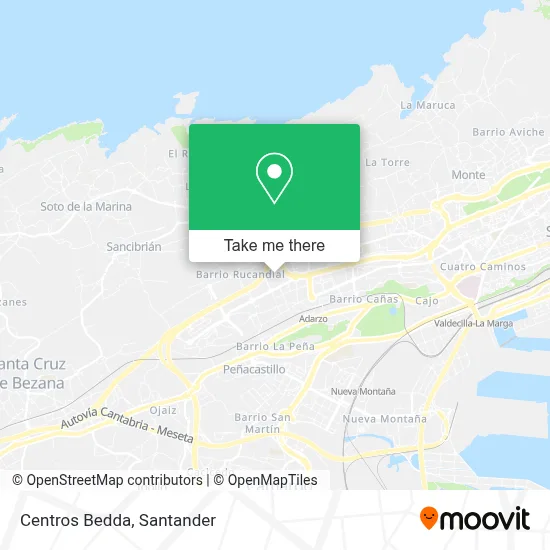 Centros Bedda map