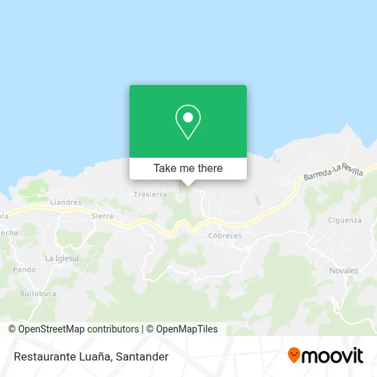 Restaurante Luaña map
