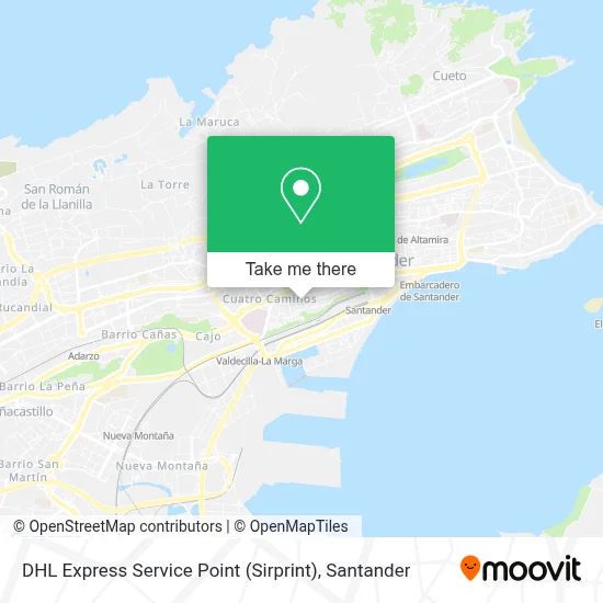 DHL Express Service Point (Sirprint) map