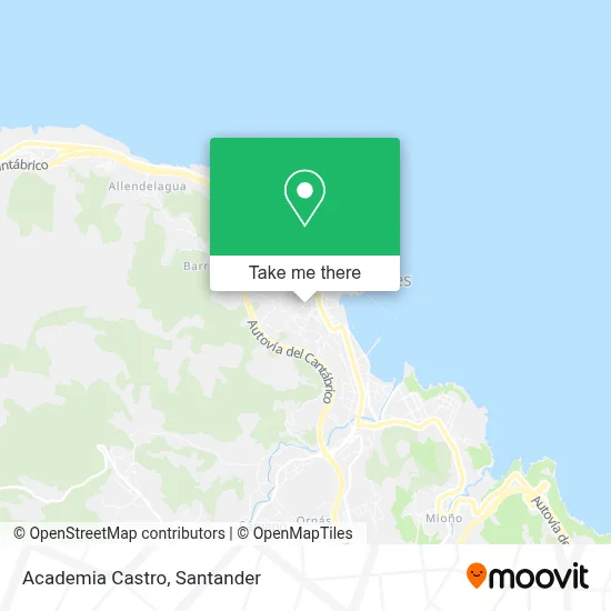 Academia Castro map