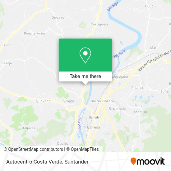 Autocentro Costa Verde map