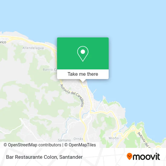Bar Restaurante Colon map