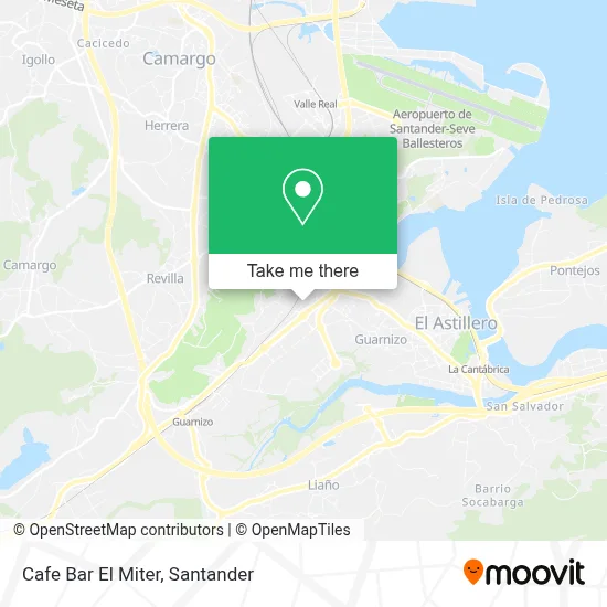 Cafe Bar El Miter map