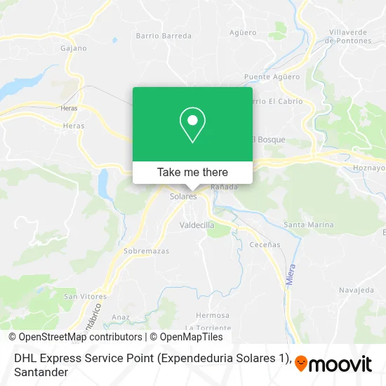 DHL Express Service Point (Expendeduria Solares 1) map