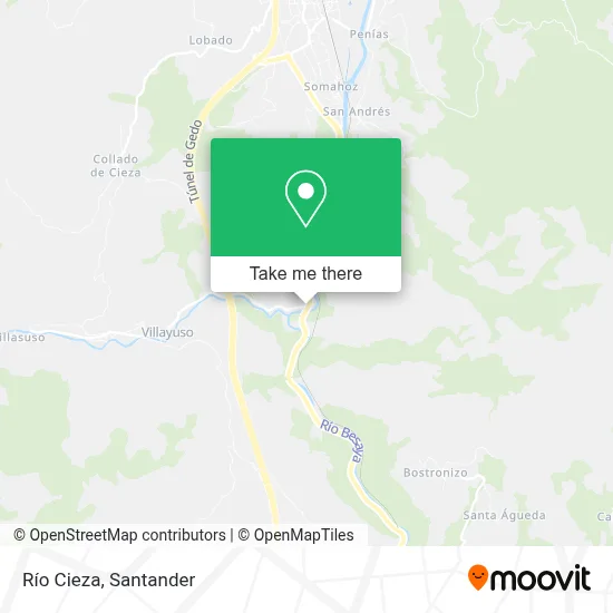 Río Cieza map