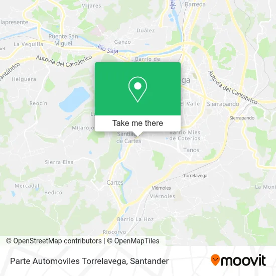 Parte Automoviles Torrelavega map