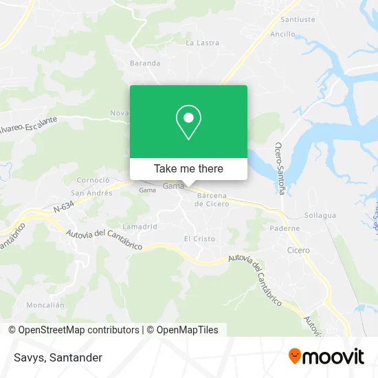 Savys map