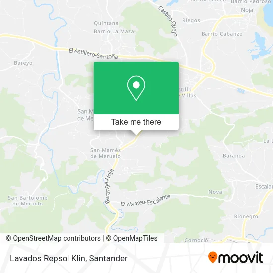 Lavados Repsol Klin map