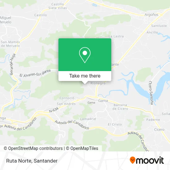 Ruta Norte map