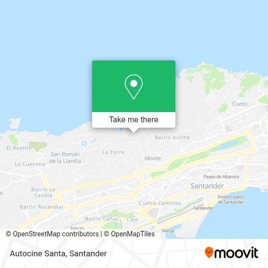 Autocine Santa map