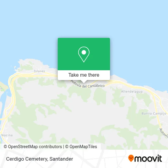 Cerdigo Cemetery map