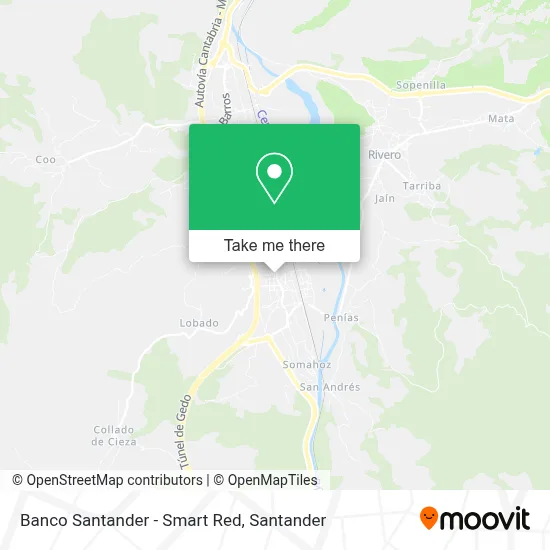 Banco Santander - Smart Red map