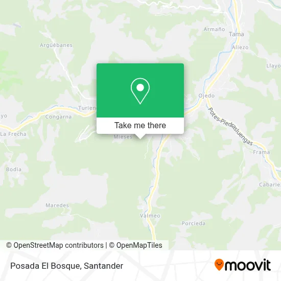 Posada El Bosque map