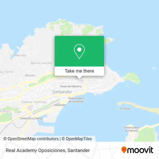 Real Academy Oposiciones map