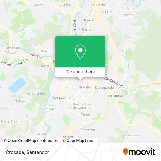 Cresaba map