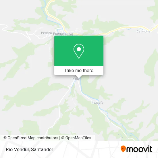 Río Vendul map