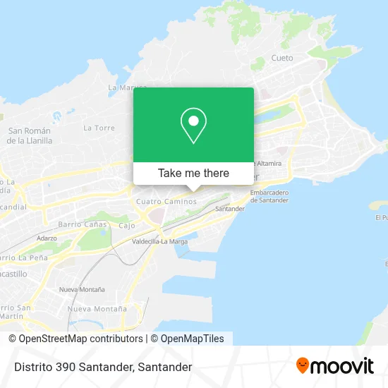 Distrito 390 Santander map
