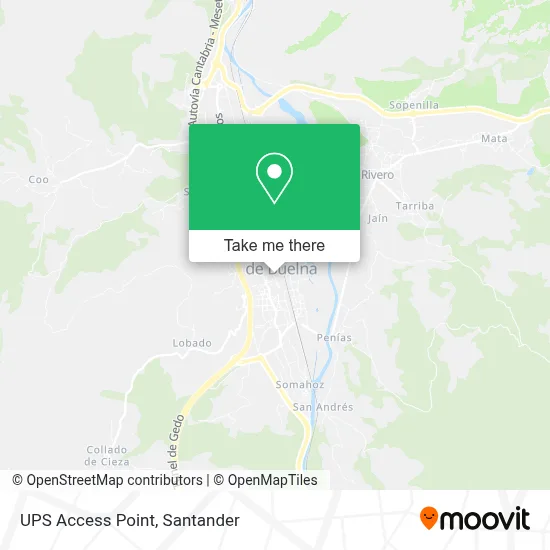 Ups Access Point map