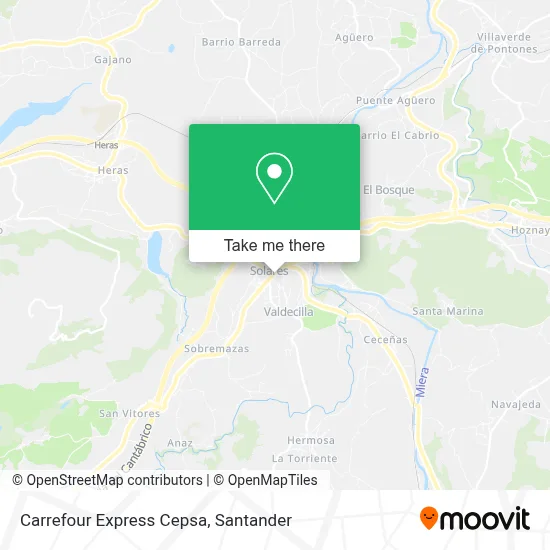 Carrefour Express Cepsa map
