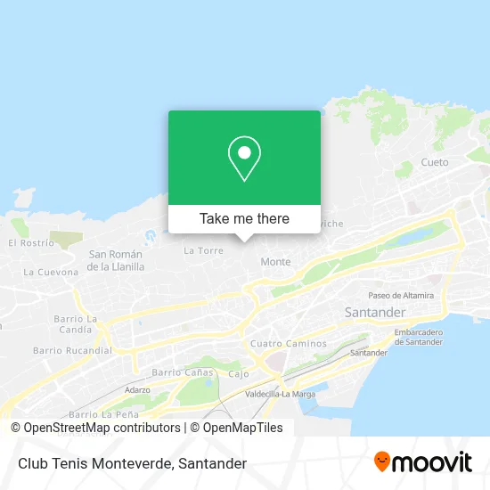 Club Tenis Monteverde map