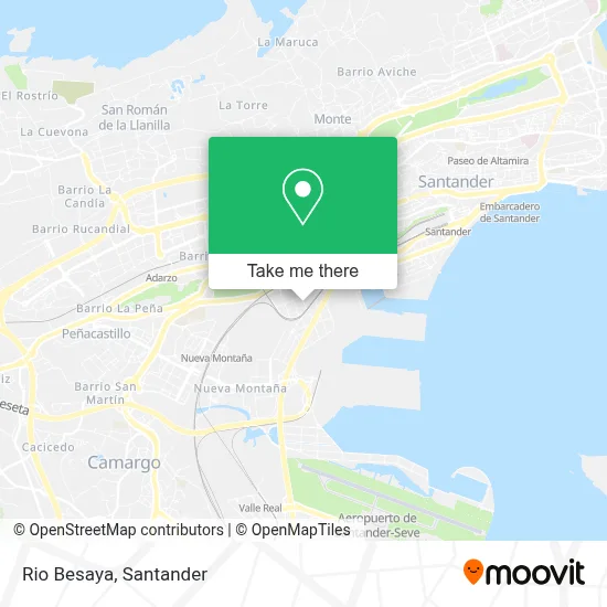 Rio Besaya map
