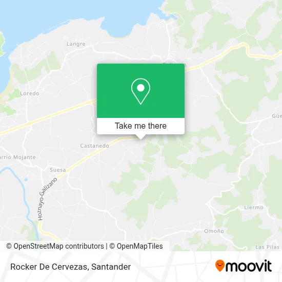Rocker De Cervezas map