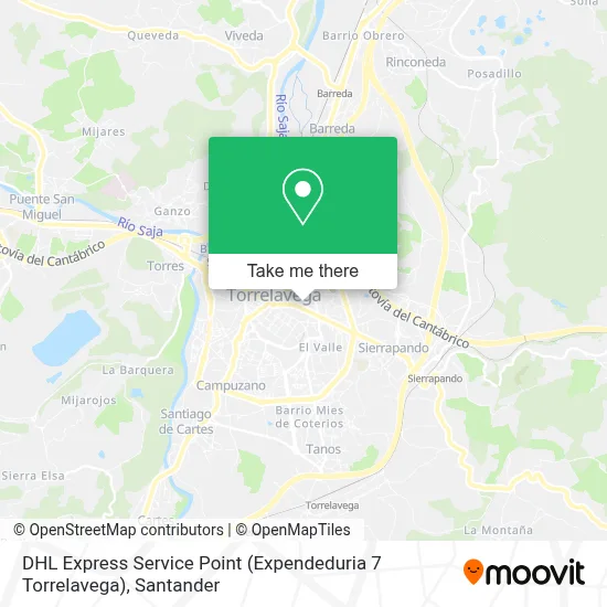 DHL Express Service Point (Expendeduria 7 Torrelavega) map