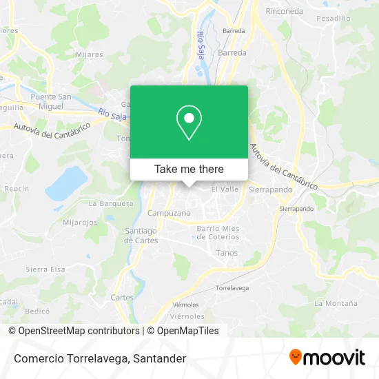 Comercio Torrelavega map