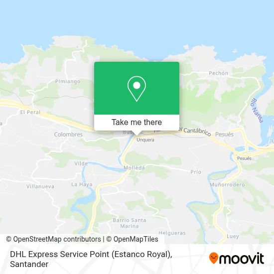 DHL Express Service Point (Estanco Royal) map