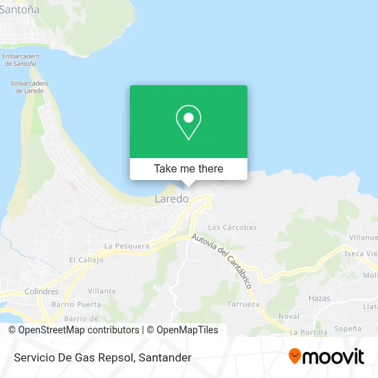 Servicio De Gas Repsol map