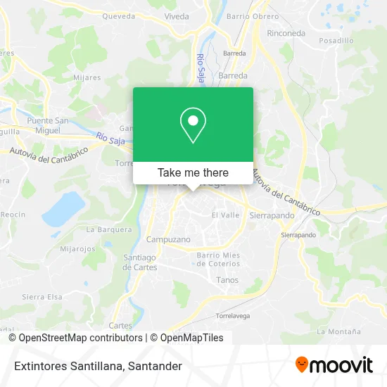 Extintores Santillana map