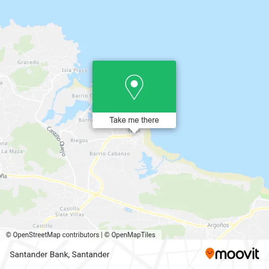 Santander Bank map