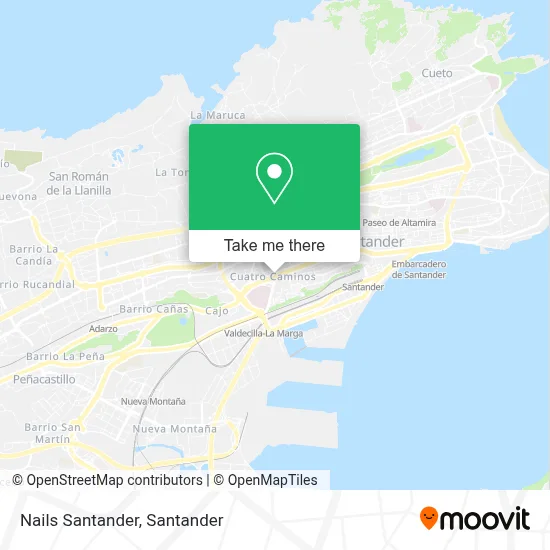Nails Santander map