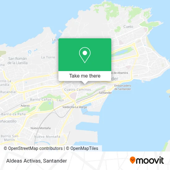 Aldeas Activas map