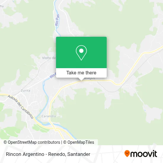 Rincon Argentino - Renedo map