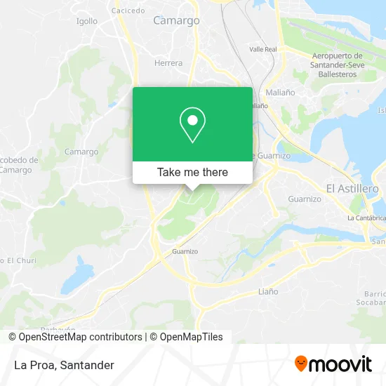 La Proa map