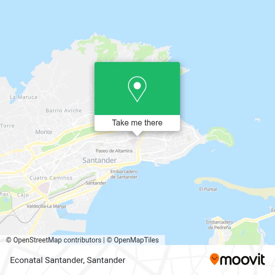 Econatal Santander map