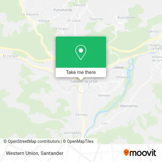 Western Union map