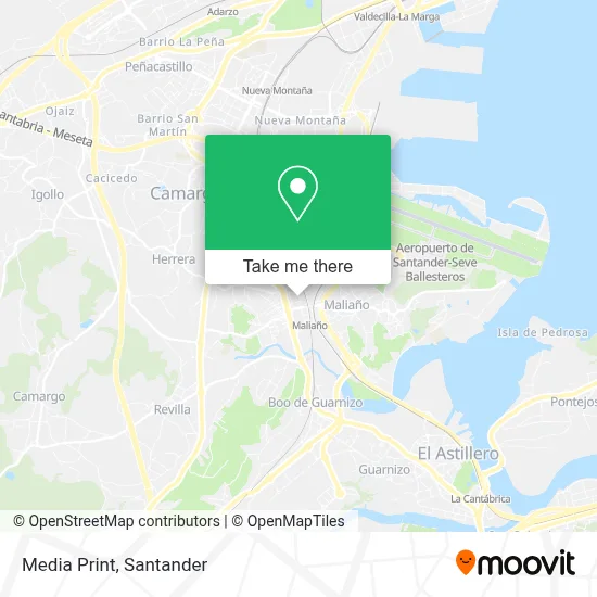 Media Print map