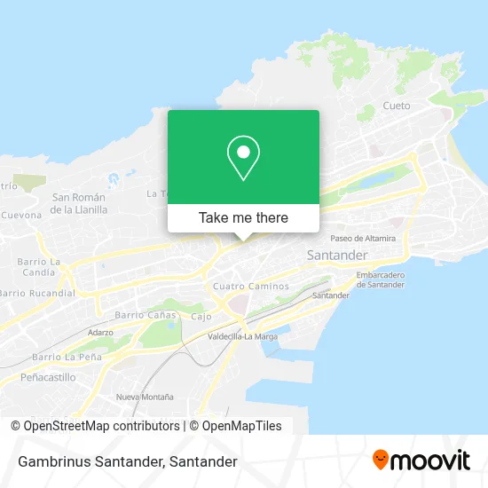 Gambrinus Santander map