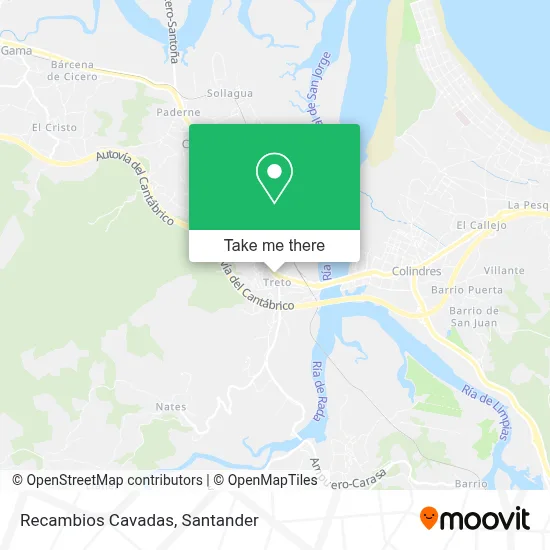 Recambios Cavadas map