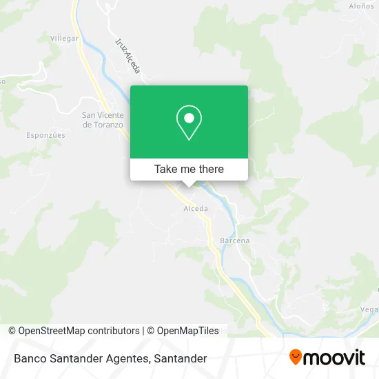 Banco Santander Agentes map