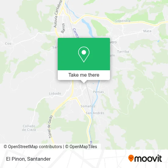El Pinon map