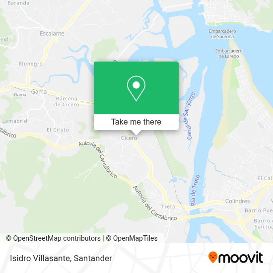 Isidro Villasante map