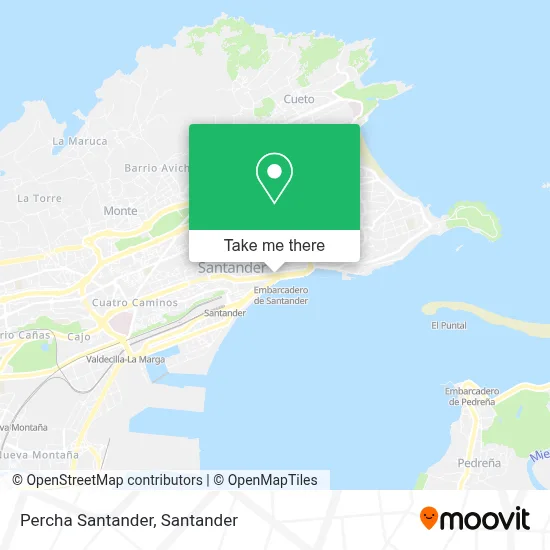 Percha Santander map