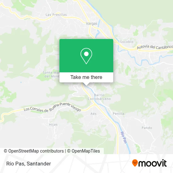Río Pas map