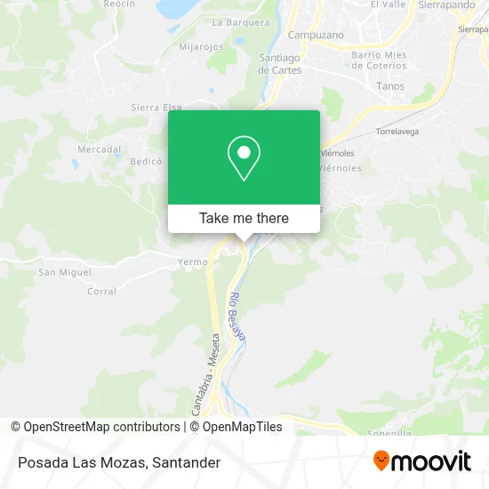 Posada Las Mozas map